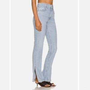 GRLFRND Denim Harlow High Rise Boot Cut w/ Slit Jeans